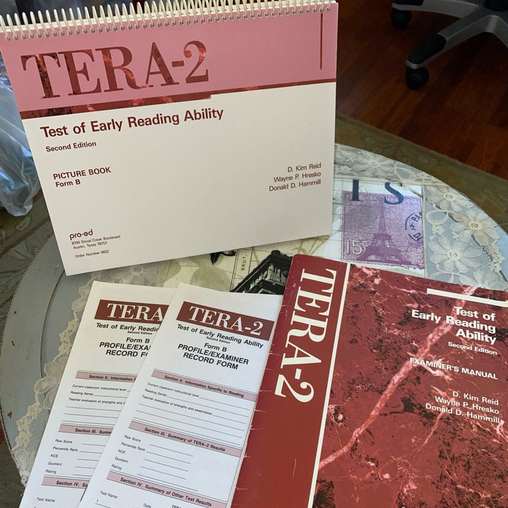 TERA-2 Test of Early Reading Ability Set